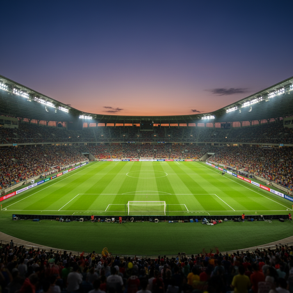 บรรยากาศสนามฟุตบอลไทยที่เต็มไปด้วยแฟนบอล