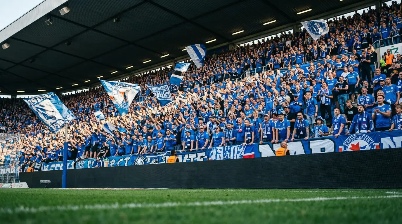 ภาพสื่อถึงพลังและความสามัคคีของชุมชนแฟนบอลท้องถิ่น