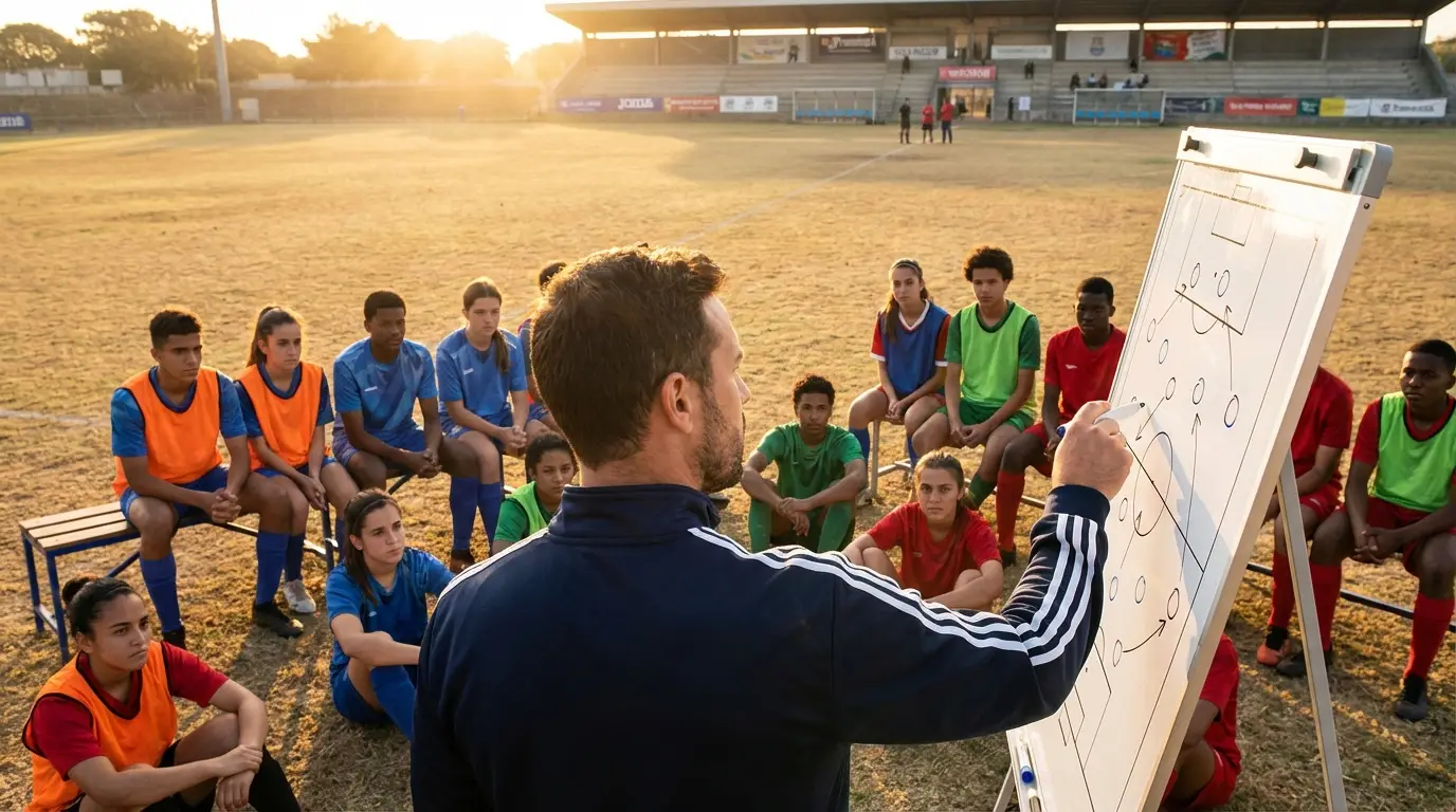 ภาพสื่อถึงการวิเคราะห์เชิงลึกและความรู้ด้านแทคติกในไทยลีก 2
