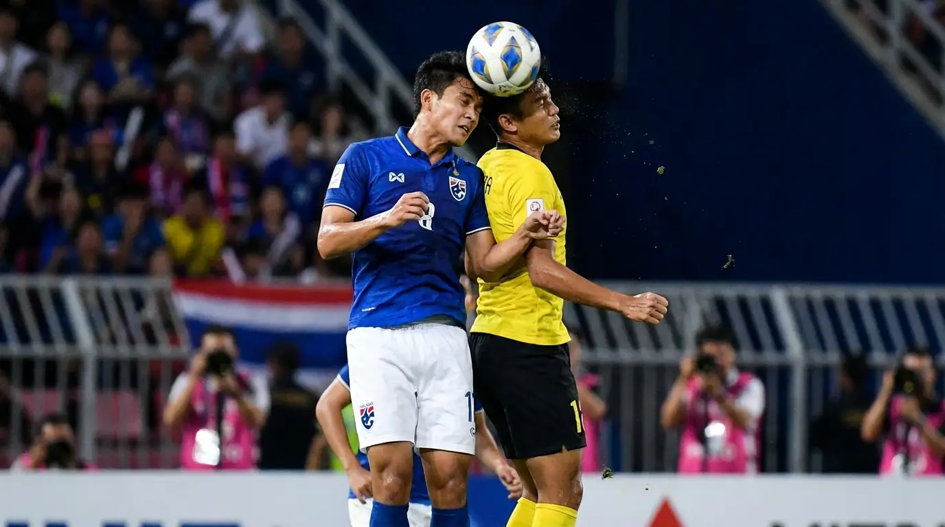 Conceptual image representing the intense group stage battles awaiting the Thai U23 team at the 2026 AFC U23 Asian Cup in Qatar.